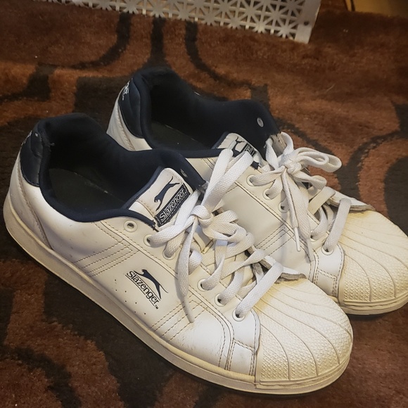 slazenger white mens trainers